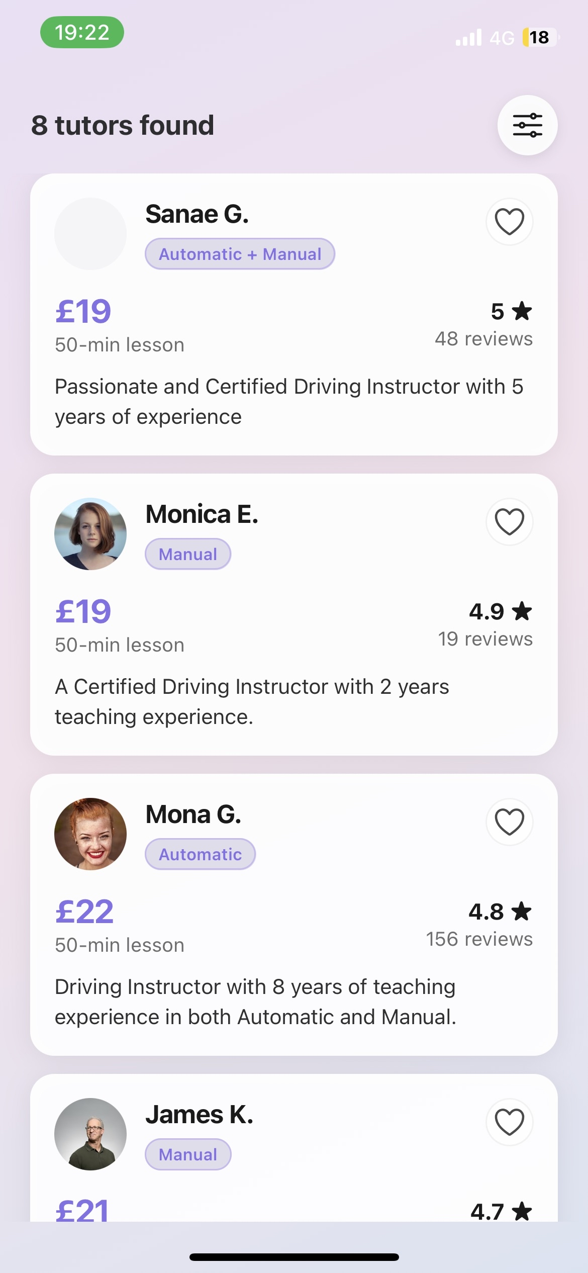 Browse qualified instructors with ratings and reviews